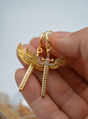 Stoneage Gold Earring