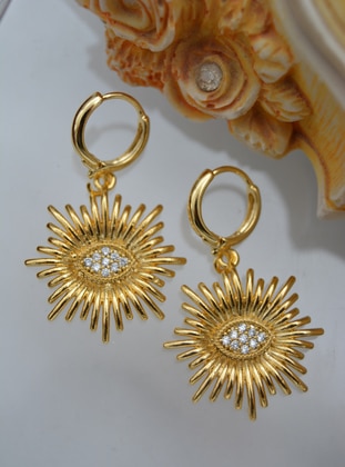 Stoneage Gold Earring
