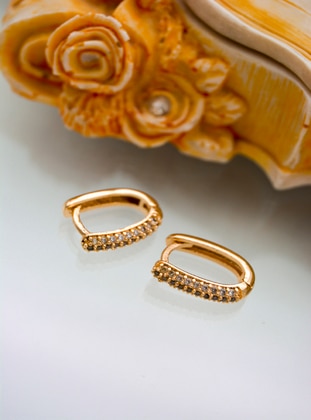 Jewelry Hoop Earrings Gold Color