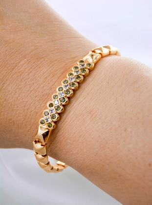 Stoneage Gold Bracelet
