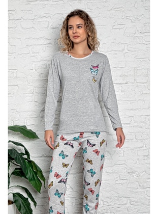 Maymara Gray Pyjama Set