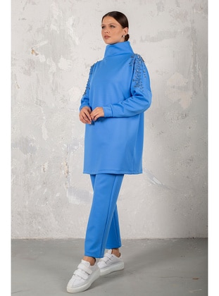 Melike Tatar Blue Suit