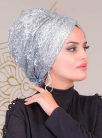  Silver tone Instant Scarf