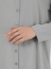 Grey - Point Collar - Tunic