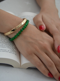 Bracelet Pierre Verte Vert