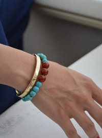 Turquoise & Agate Bracelet Set
