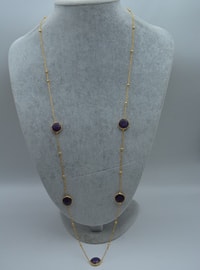 Purple Jade Stone Limited Edition Necklace Purple