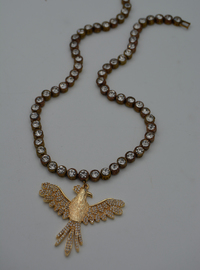 Collier Pendentif Oiseau Or