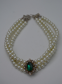Collier Ras de Cou Perles Blanc