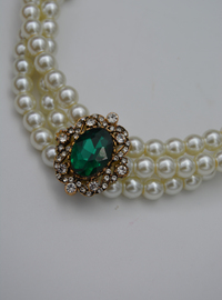 Collier Ras de Cou Perles Blanc
