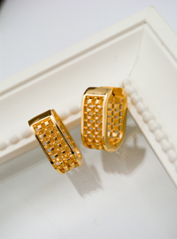 Gold Earrings - Golden Color