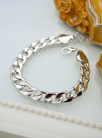 Chunky Chain Bracelet Silver