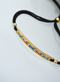 Verstellbares Stein Armband Gold