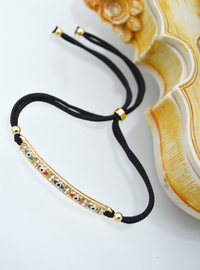 Verstellbares Stein Armband Gold