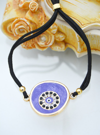 Adjustable Enamel Bracelet Black