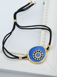 Bracelet Émail Réglable Noir