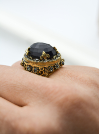 Bronze Ring Schwarz