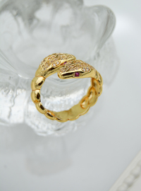 Gold Snake Ring Golden Color