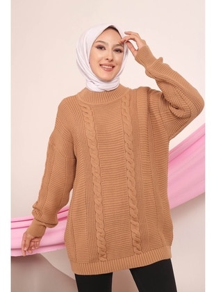 İmaj Butik Camel Knit Tunics