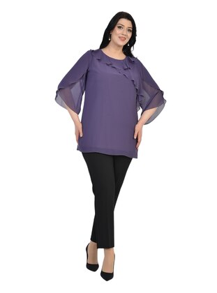 LILASXXL Lilac Plus Size Evening Tunics
