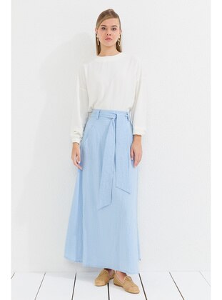 Nihan Light Blue Skirt