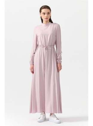 Nihan Lilac Modest Dress