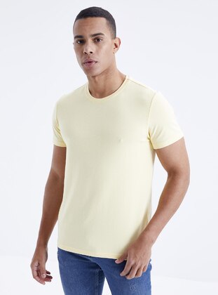 Tommy Life Yellow Men`s T-Shirts