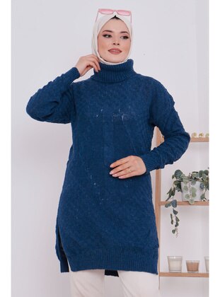 İmaj Butik Navy Blue Knit Tunics