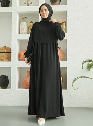 Neways Black Modest Dress