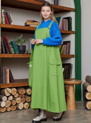 Ceylan Otantik Green Skirt Overalls