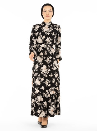 Sevit-Li Black Modest Dress
