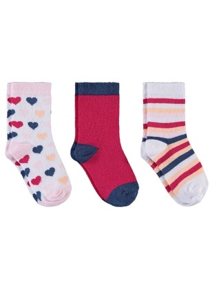 Civil Fuchsia Girls` Socks