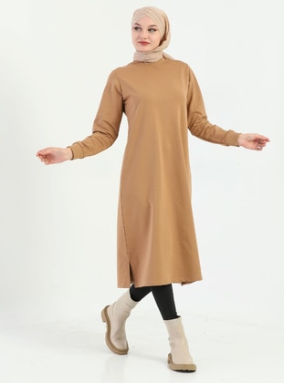 Hijab Long Tunic 110Cm Milky Coffee Color 1210