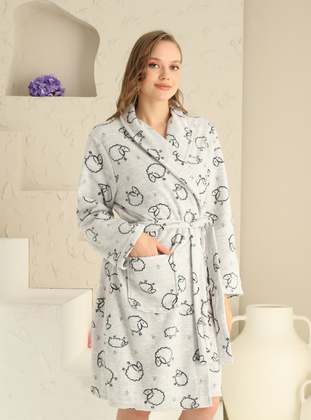 Dika Gray Morning Robe