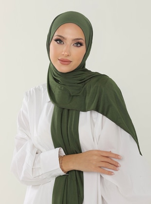 Luxury Combed Cotton Shawl Green