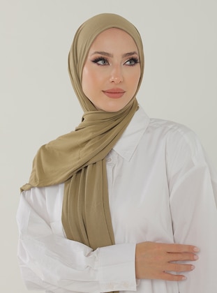 Luxury Combed Cotton Shawl Oil Green