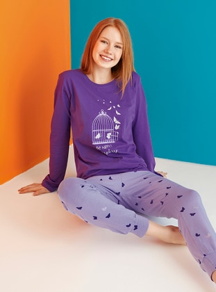 Larice Kids Purple Girls` Pyjamas