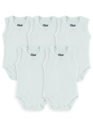 Civil White Baby Bodysuits