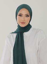 Jersey Shawl - Petrol Green