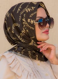 Instant Hijab Brown Instant Scarf