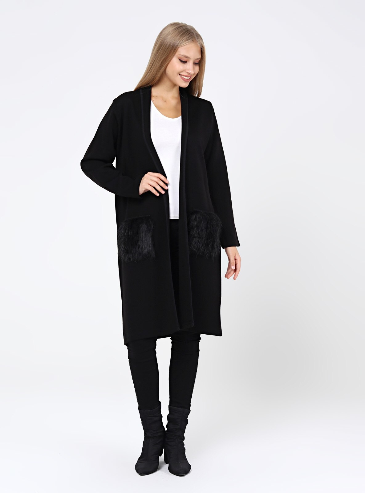 Black Knit Cardigan