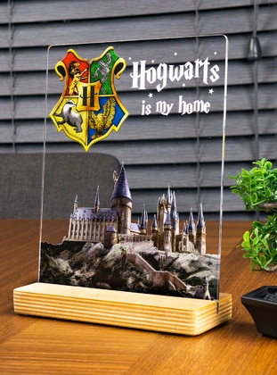 Harry Potter Gift, Hogwarts, Hogwarts Buildings Gift, Birthday Gift, Table decoration with wooden stand