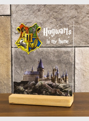 Hogwarts, Harry Potter Gift, Hogwarts Buildings Gift, Birthday Gift, Table decoration with wooden stand