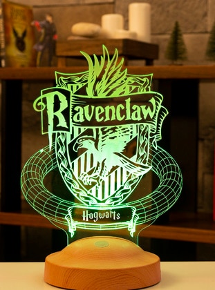 Harry Potter Ravenclaw Gift, Hogwarts, Hogwarts Ravenclaw Buildings Logo Gift, Birthday Gift Decorative LED Lamp