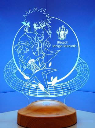 Bleach Ichigo Kurosaki Gift, Anime Gift 3D Led Lamp