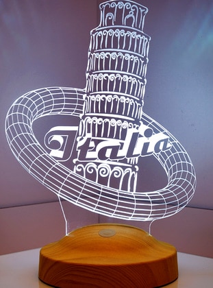 3D Leaning Tower of Pisa Souvenir of Italy Leaning Tower of Pisa 3D Led Lamp