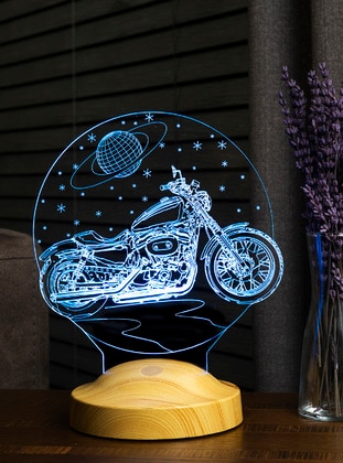 Chopper Motorcycle Gifts For Men, Night light,Valentine`s Day Gift,İnteresting Gift For Him, 3D İllusion,Led Lights for Bedroom