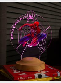 Spiderman, Kids Room Spider-Man Night Light, Gift for Birthday Colorful Led Lamp