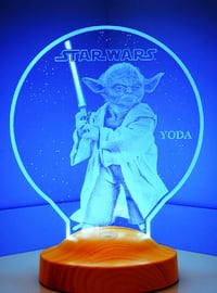 Star Wars Gift Yoda 3D Led Lamp, Yoda Night Light