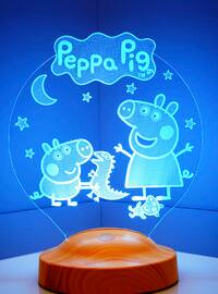 Peppa Pig Happy Birthday, Night Light for Peppa Pig Fans, Kids Room Gift, Nursery Romm Lamp